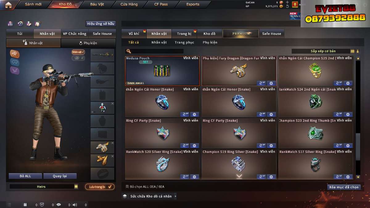 shop acc cf uy tin gia re
